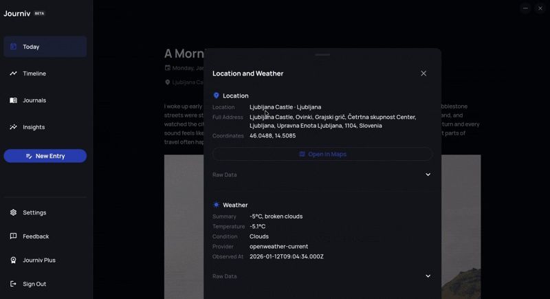 Journiv self hosted journal